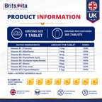 Brits Vita Vitamin B Complex 365 High Strength Tablets All Essential B Vitamins