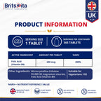 Brits Vita Folic Acid 400mcg 365 Tablets Healthy Pregnancy Support (Vit. B9)
