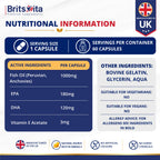 Brits Vita Omega 3 Fish Oil 1000mg, 60 Softgels, for Heart, Brain & Vision