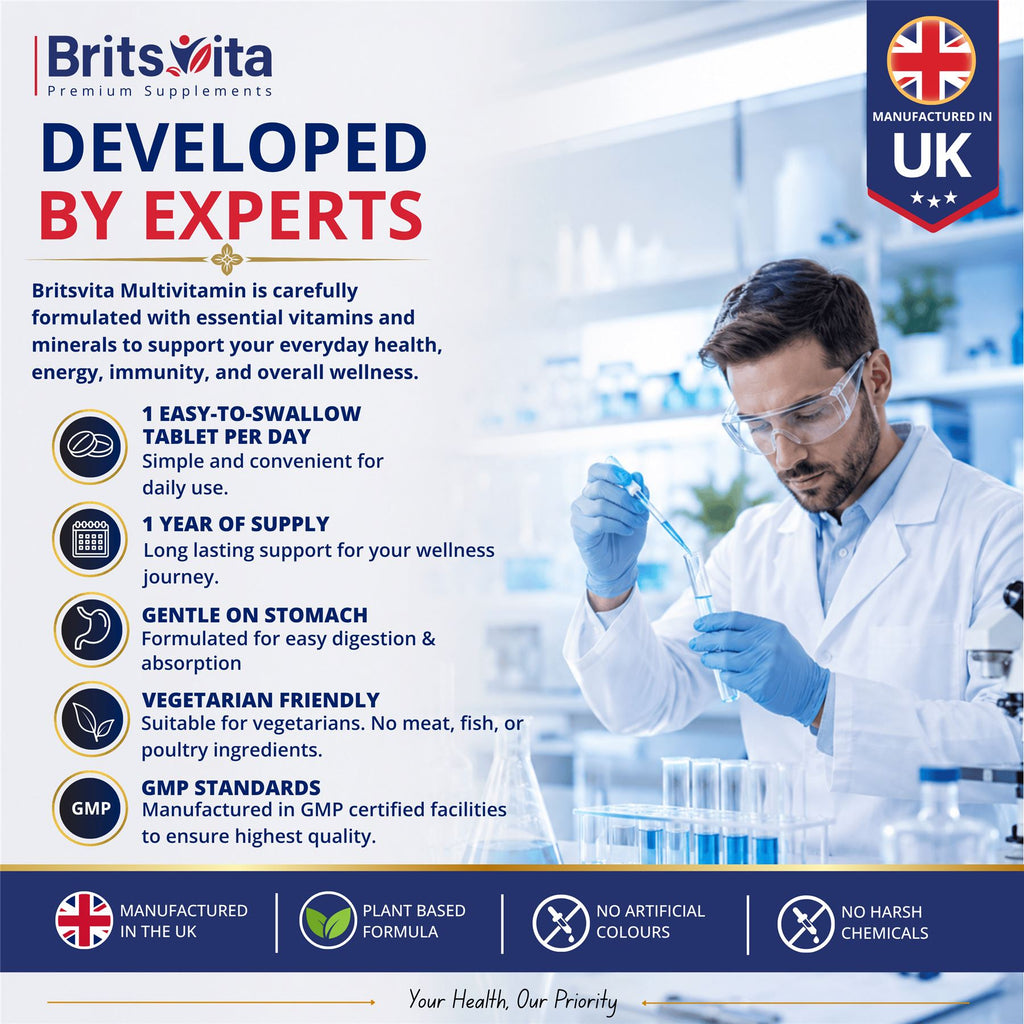 Brits Vita Daily Multi Vitamins 365 Tablets A-Z Essential Multivitamins Tablets