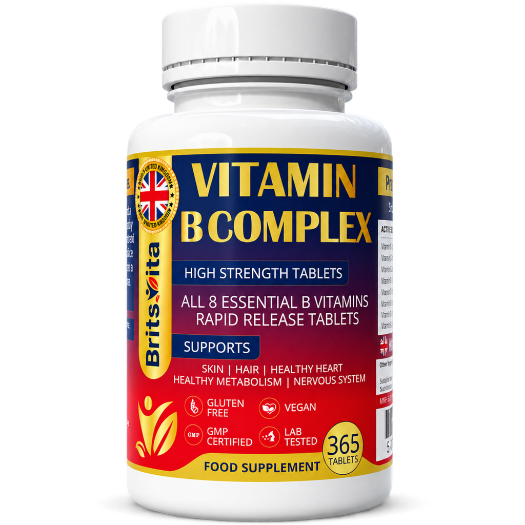 Brits Vita Vitamin B Complex 365 High Strength Tablets All Essential B Vitamins