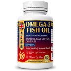 Brits Vita Omega 3 Fish Oil 1000mg, 60 Softgels, for Heart, Brain & Vision