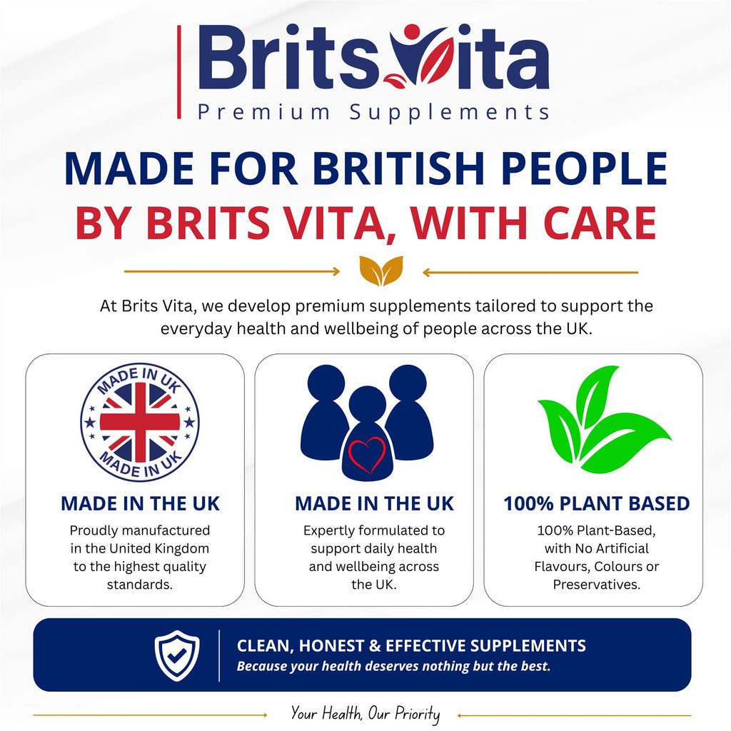 Brits Vita Turmeric Tablets with Ginger & Black Pepper 365 Tablets Vegan UK Made