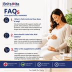 Brits Vita Folic Acid 400mcg 365 Tablets Healthy Pregnancy Support (Vit. B9)