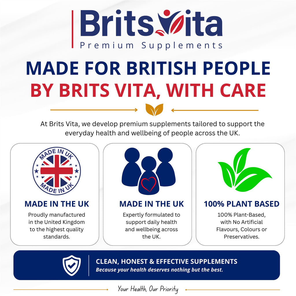 Brits Vita Zinc Citrate 500mg 365 Tablets Max Strength Immune Function Vegan UK