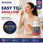 Brits Vita Folic Acid 400mcg 365 Tablets Healthy Pregnancy Support (Vit. B9)