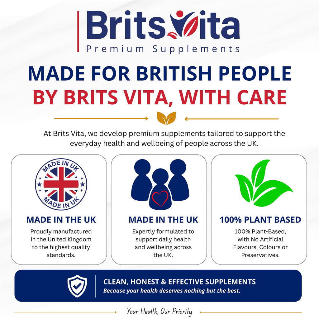 Brits Vita Vitamin B12 Tablets High Strength - 365 Tablets - 1000mcg Dual Power Vit B12