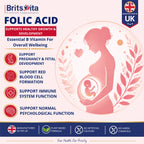 Brits Vita Folic Acid 400mcg 365 Tablets Healthy Pregnancy Support (Vit. B9)